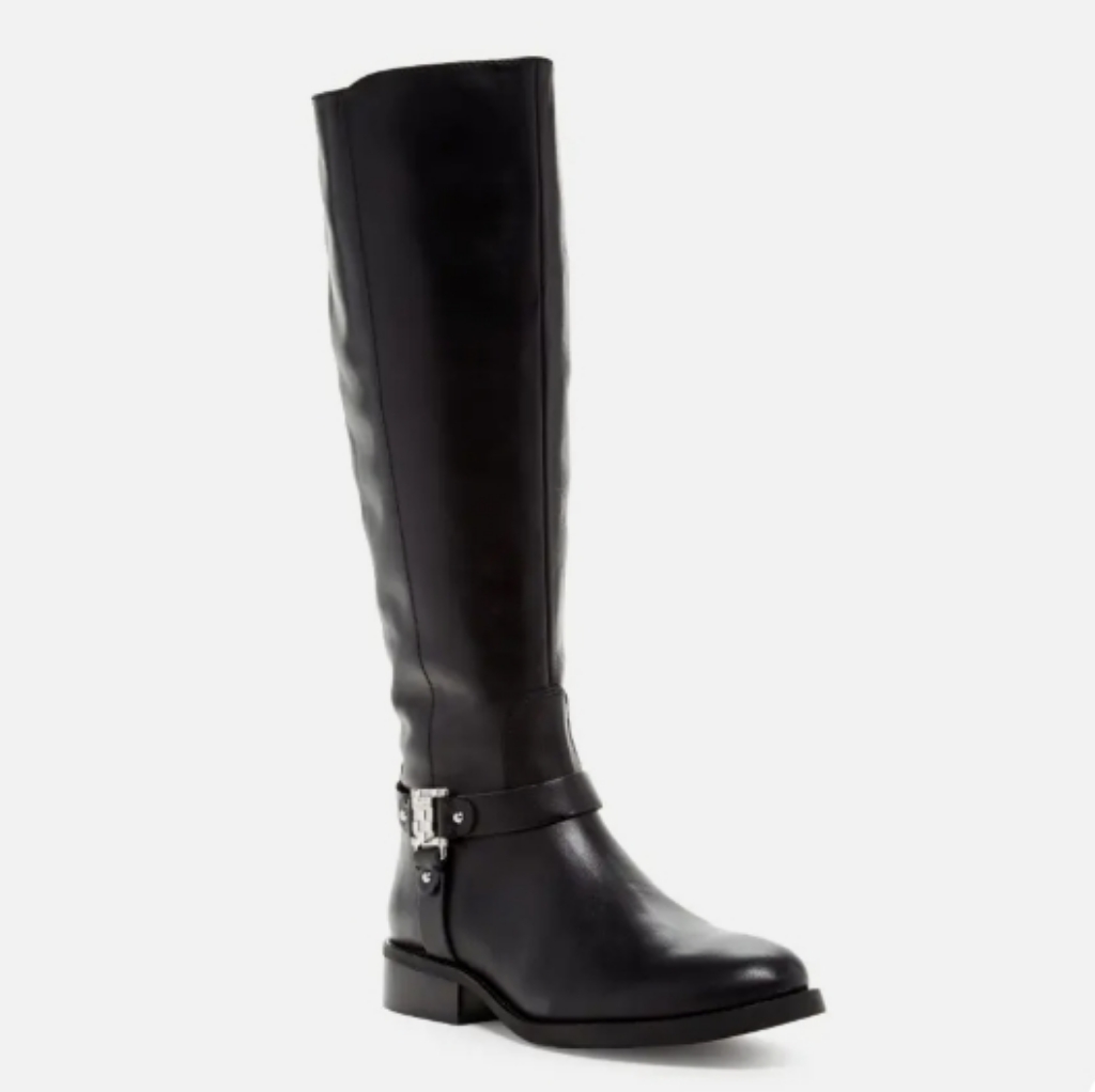 Vince Camuto Farren Leather Tall Riding Boots Sz 4m